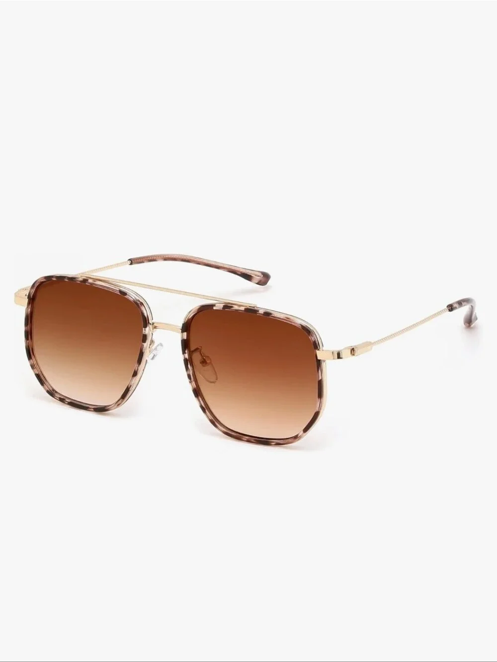 Retro Aviator Sunglasses for Women Men Vintage Classic Square Metal Fram